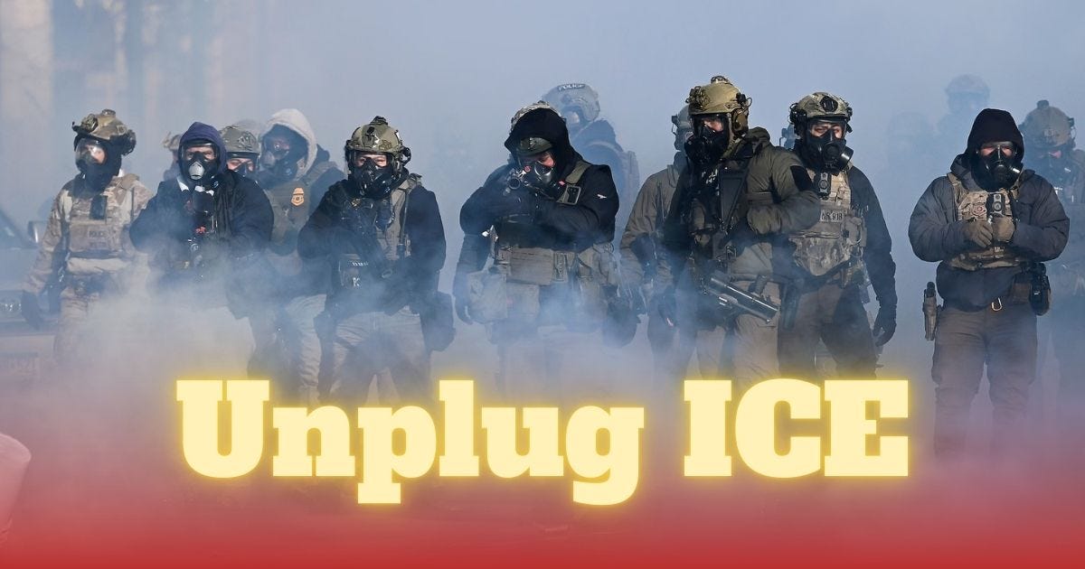 UnplugICE: The Original Banner.